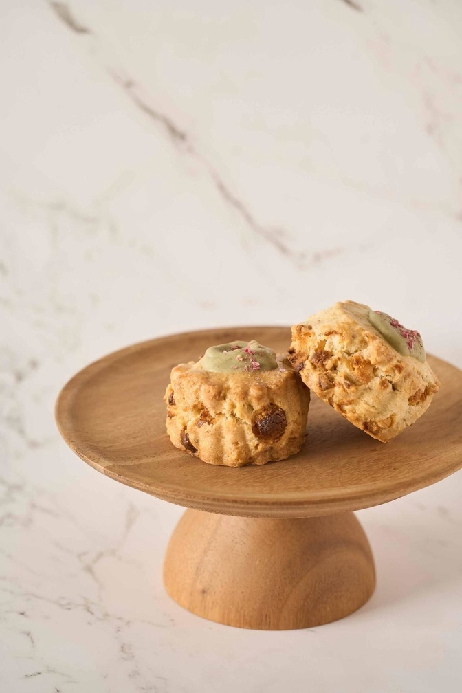 🌸桜セット🌸桜と有機ホワイトチョコスコーンとさくらブレンド☕️