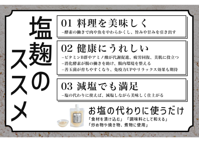【無添加】生しお糀｜200g｜【送料無料】
