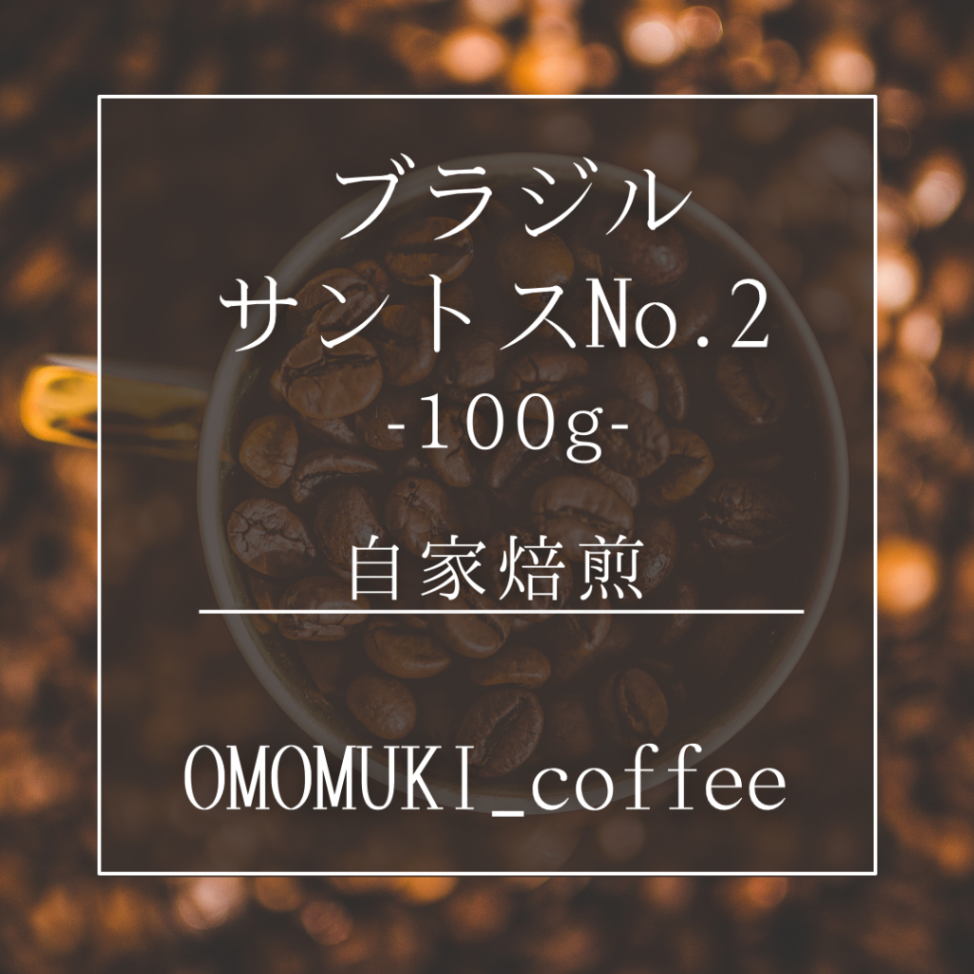 自家焙煎コーヒー豆　ブラジル・サントスNo2  -100g-
