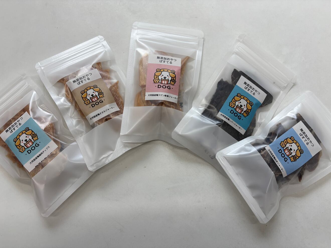 犬用 鶏肉ジャーキーおやつ 5種類ギフトセット