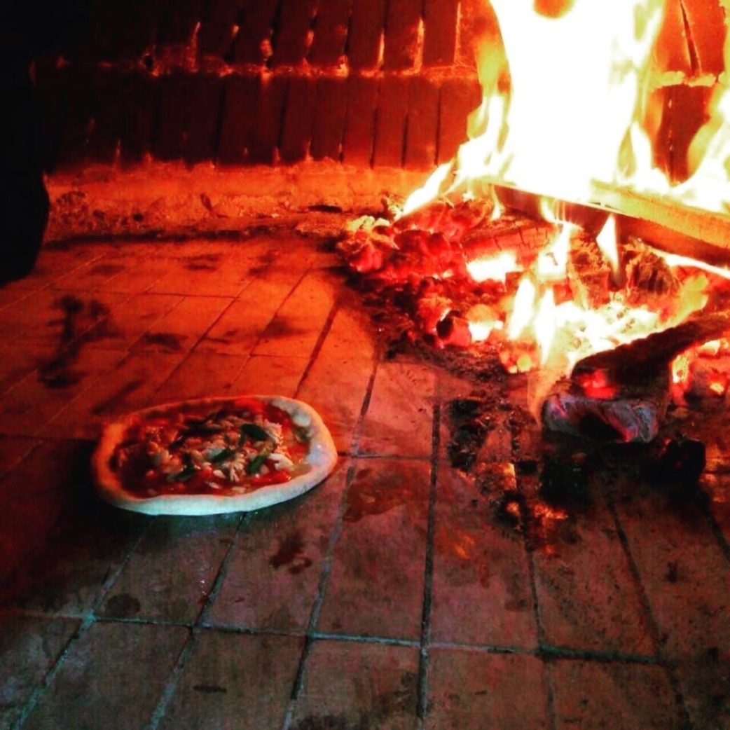 石窯薪火ピザセット