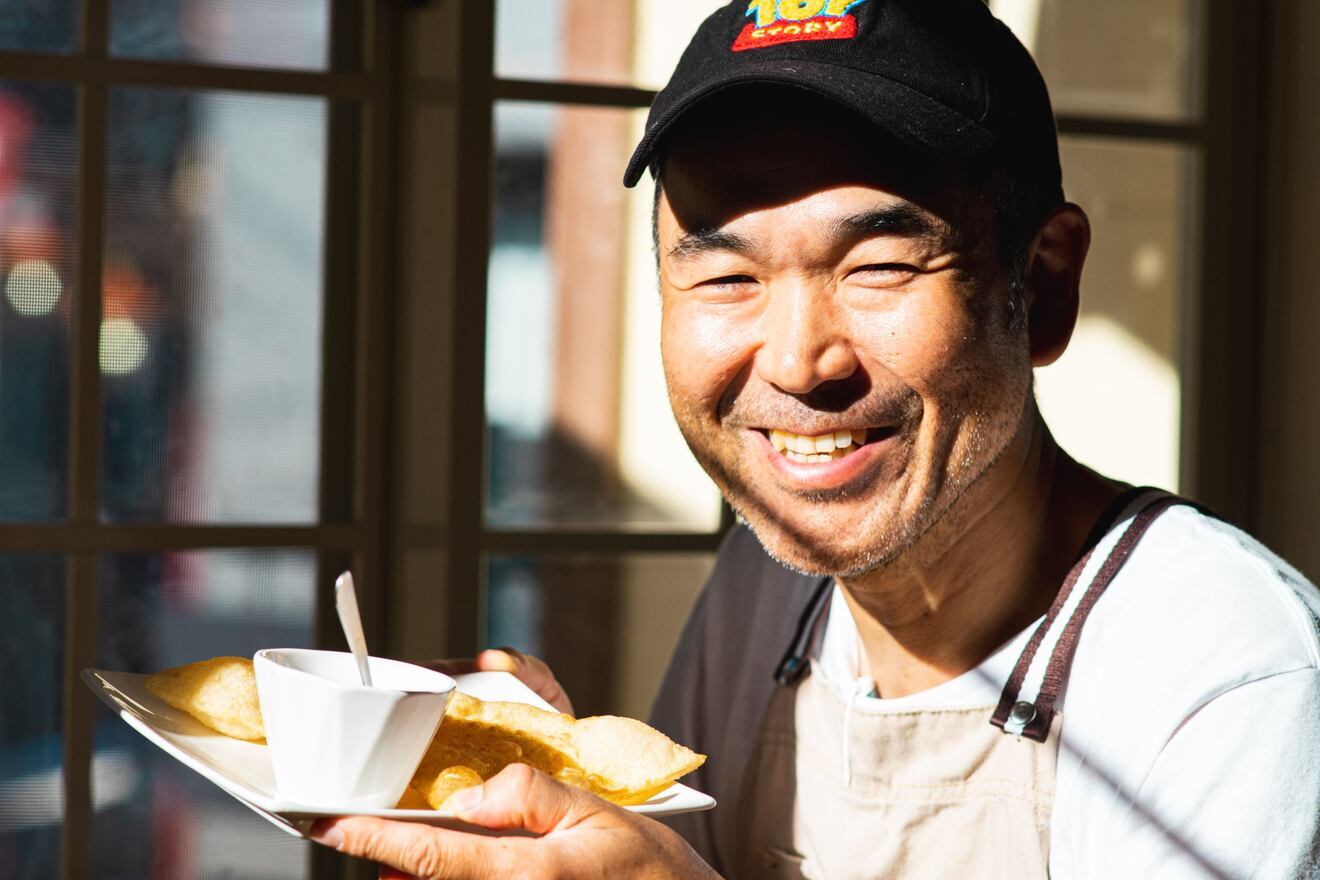 【揚ピザセット】きのこ×ベーコン×ゴルゴンゾーラ　フレッシュトマトのマルゲリータ（ミニティラミス付）