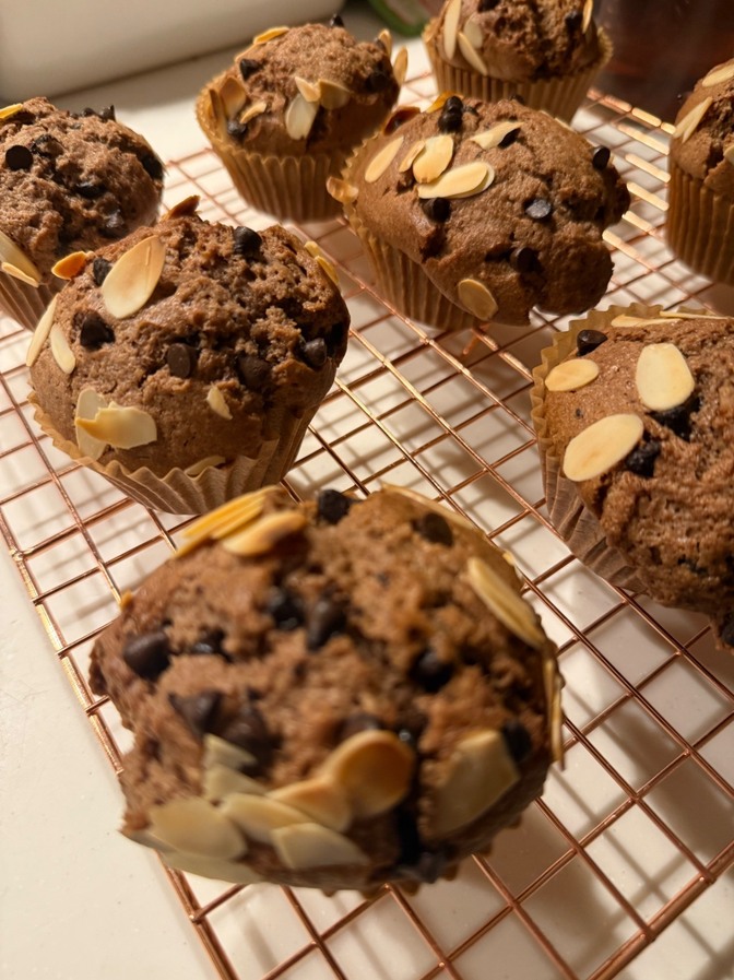 【管理栄養士が作る】全粒粉入りチョコマフィン6個入