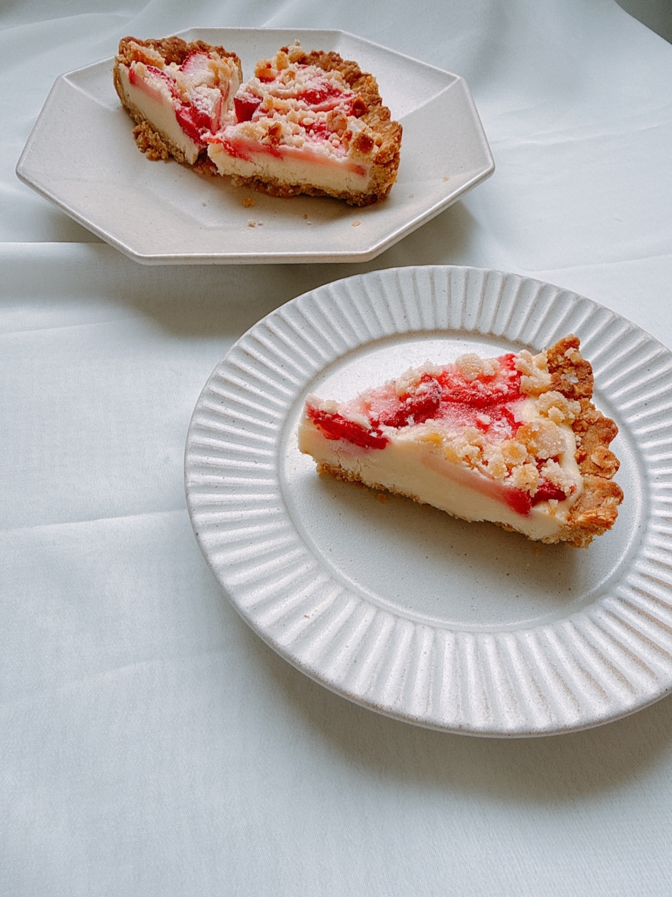 【ヴィーガン🌱】大人のチョコタルト🍫苺のレアチーズタルト🍓２ピースずつのセット