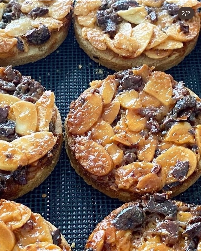 無農薬玄米粉を使ったヴィーガンカカオフロランタン