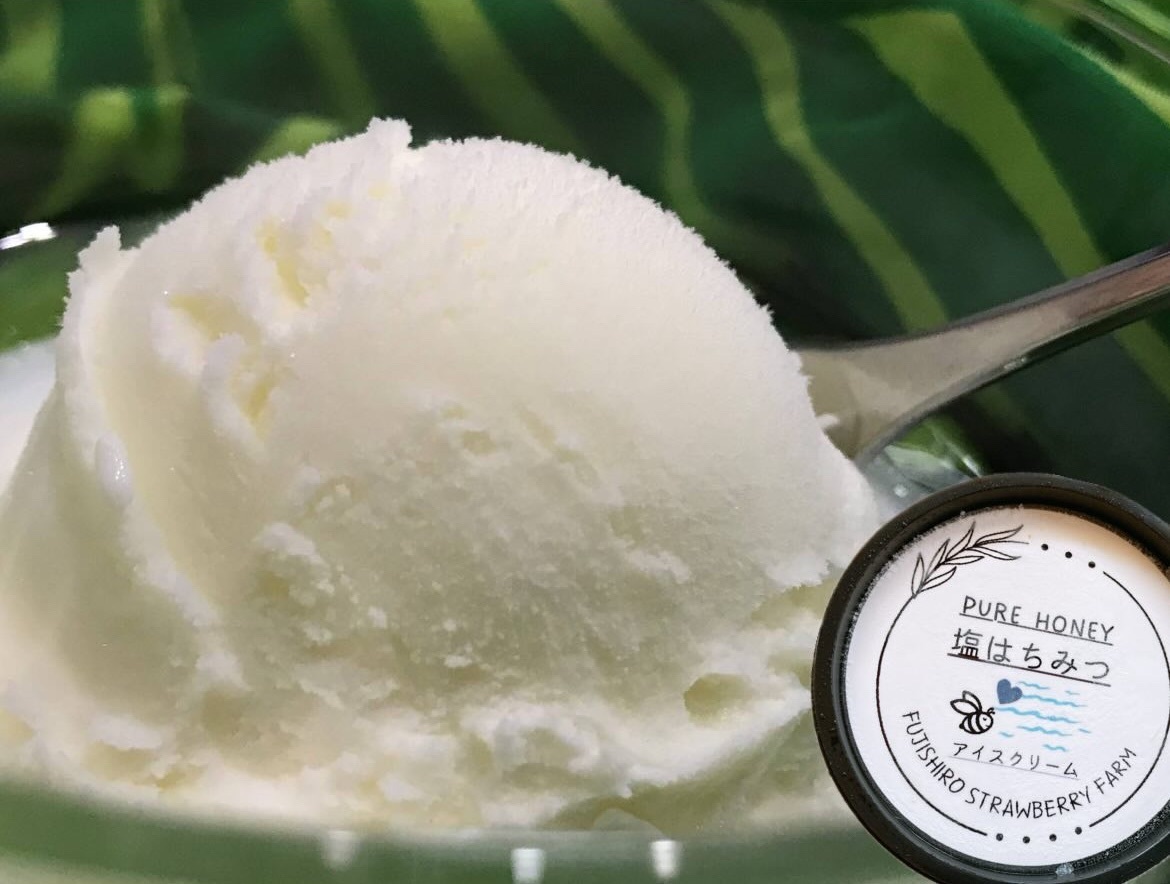 浜いちごのアイスとシャーベット、はちみつアイスと塩はちみつアイスの詰め合わせ10個セット