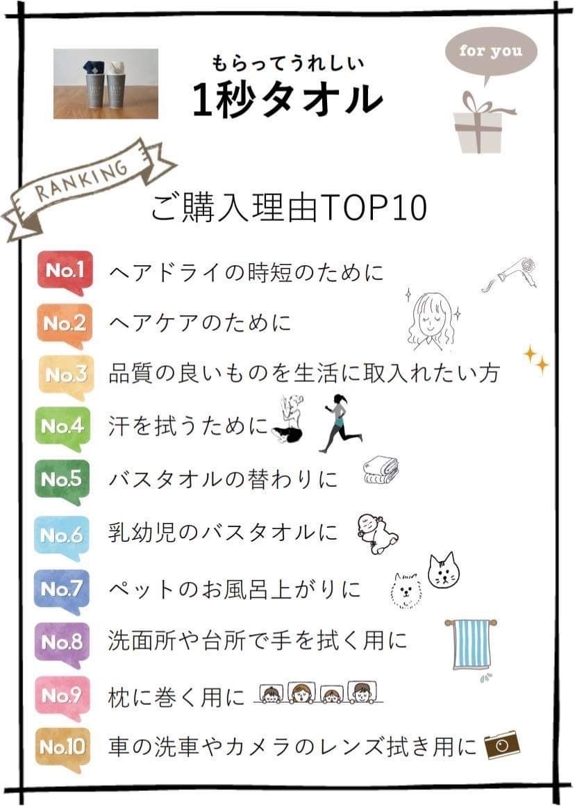 【Hotman】1秒タオル