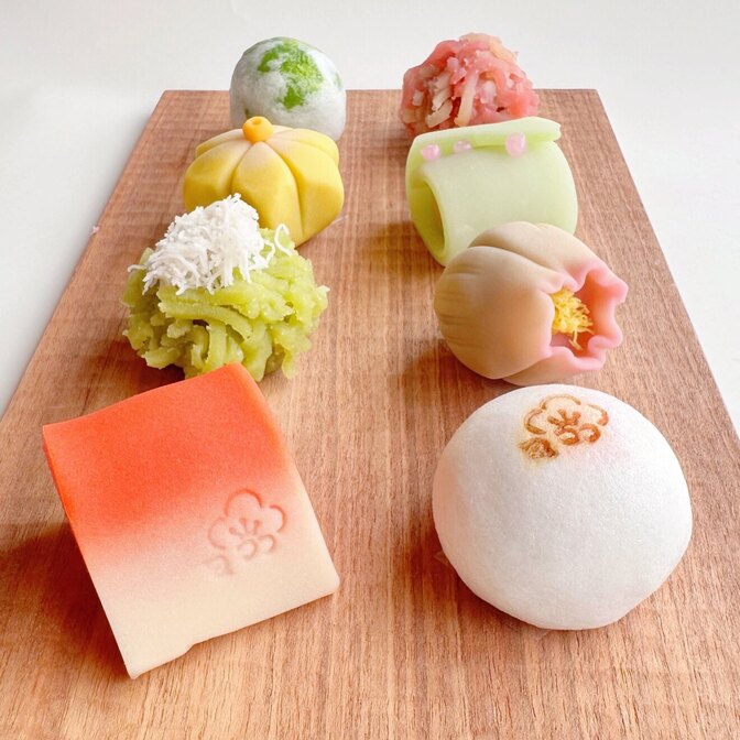 季節の上生菓子（6個入り）サービス箱（自宅用）