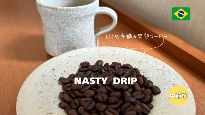 【送料無料】ブラジル　中煎り　NASTY DRIP　200g  