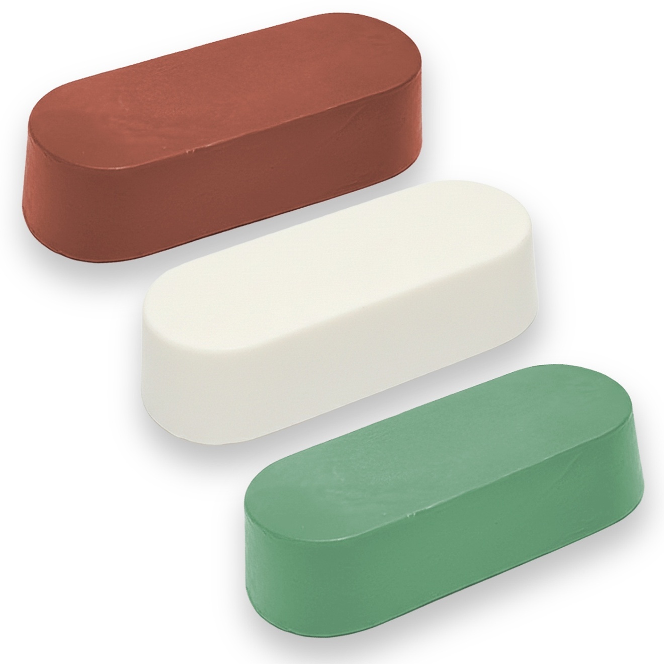 バフ用研磨剤 金属磨き 研磨剤 コンパウンド 鏡面仕上げ 赤棒 白棒 青棒 30g 3種セット