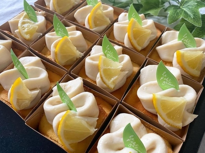 米粉のレモンカップシフォンとレモンクッキーサンドセット