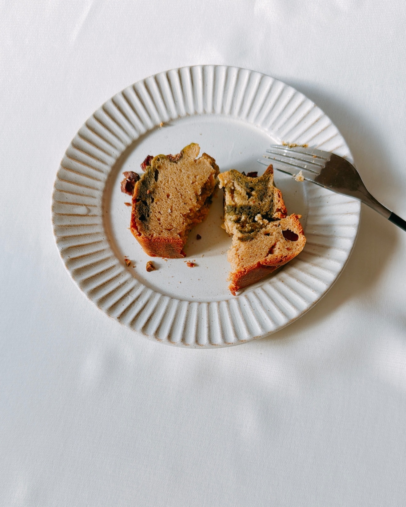 抹茶と玄米粉のマーブルケーキ