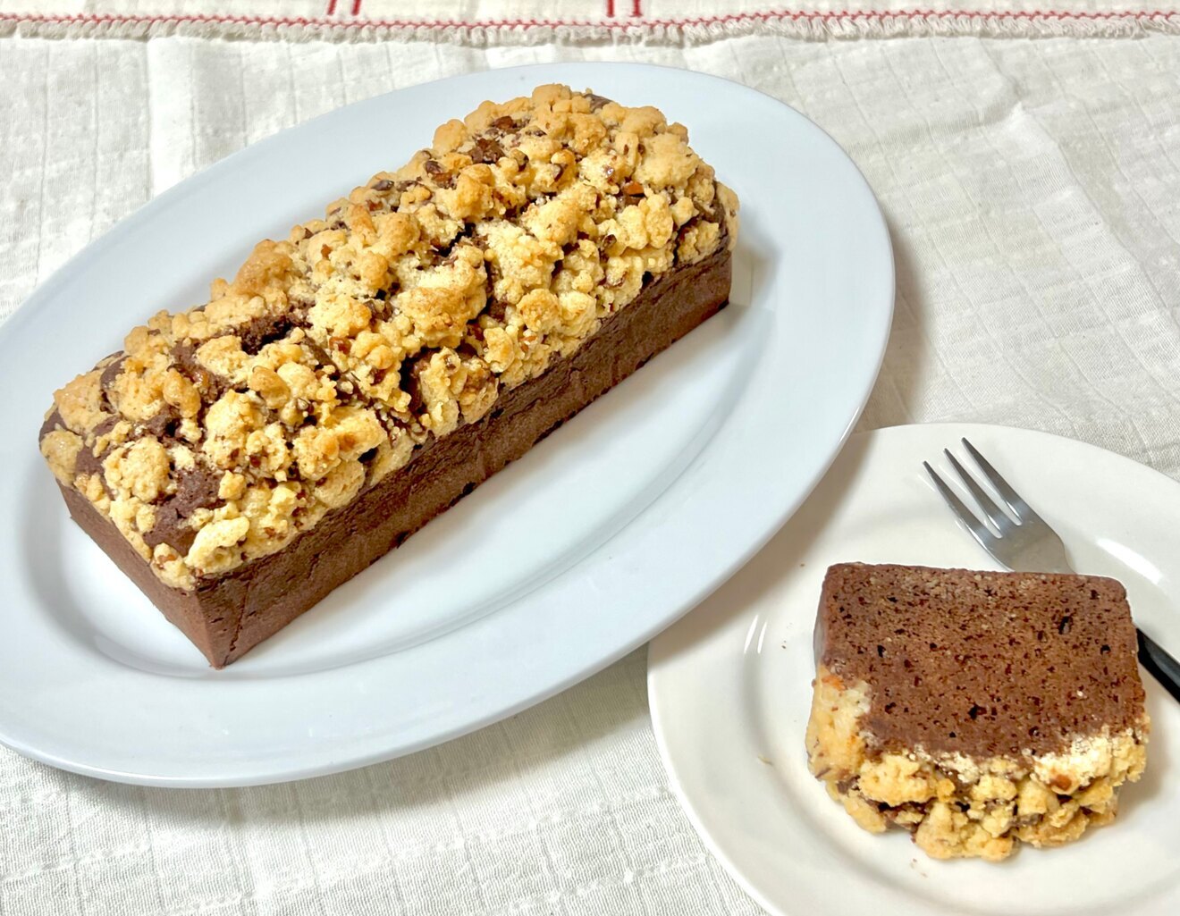 クランブルチョコパウンドケーキ