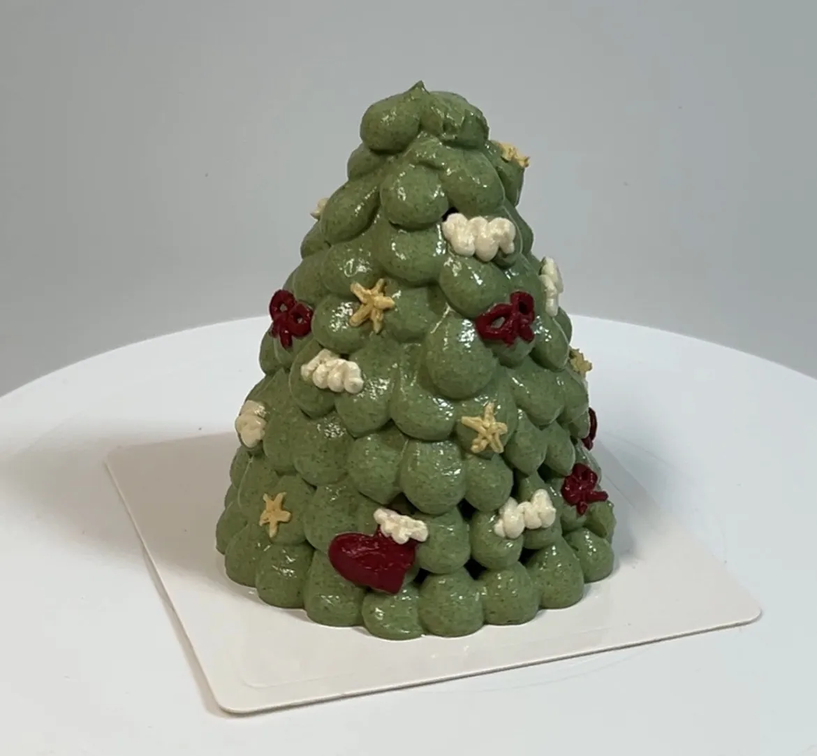 犬用クリスマスツリーケーキ