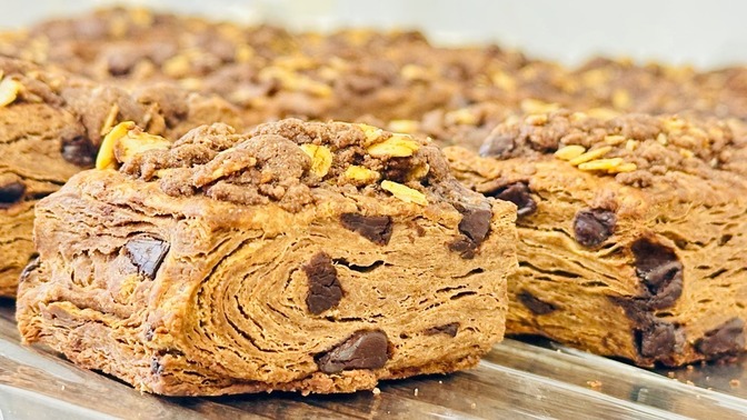 【冷凍】オートミール入りチョコスコーン1箱6個セット☕️コーヒーのお供にぴったり☕️