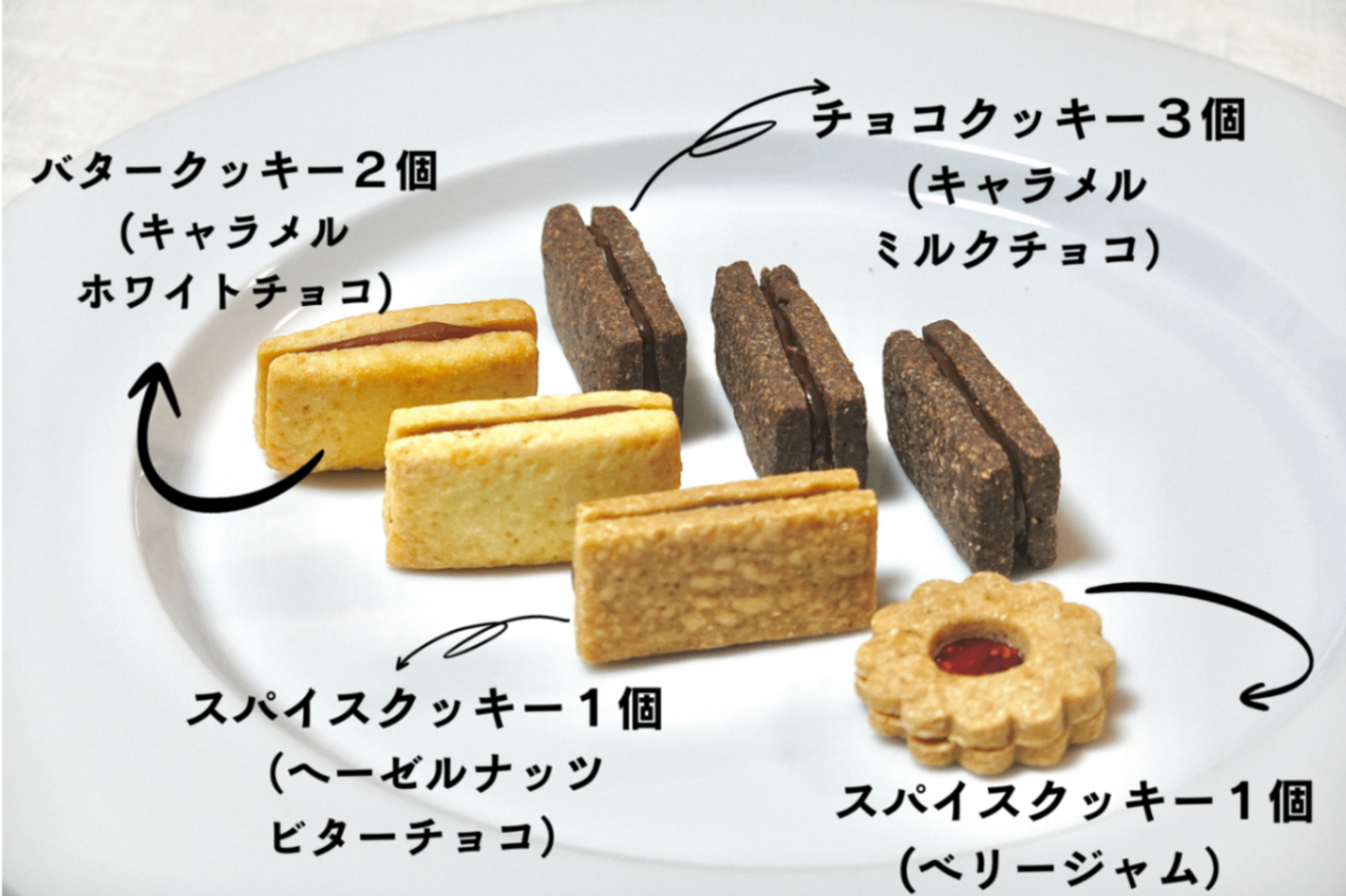 チョコ/キャラメルサンドクッキー（スクエアミニ）