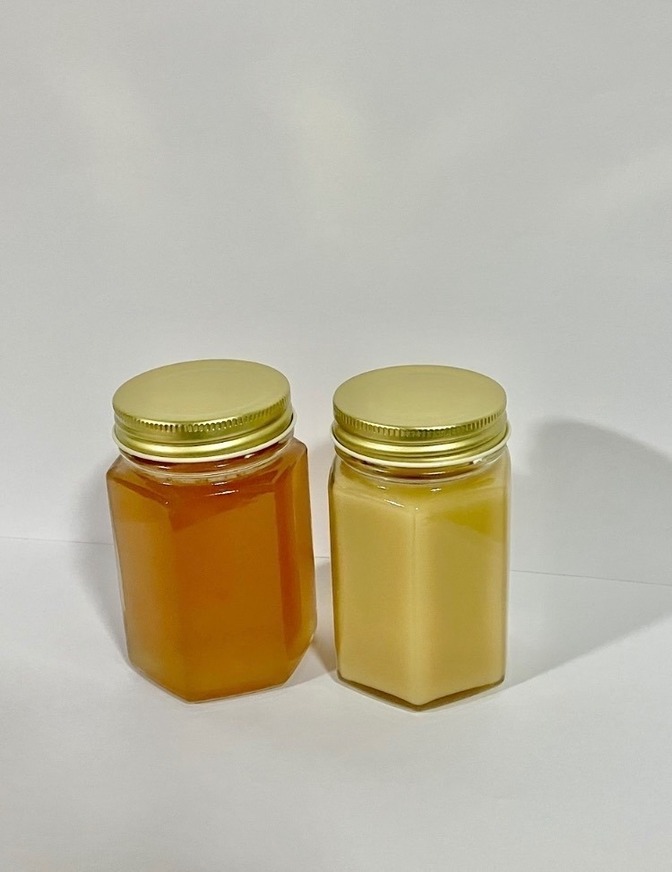 冬越しの恵み　早春に採れた濃厚な日本蜜蜂の蜂蜜
とろり濃厚、ほんのりシャリっと