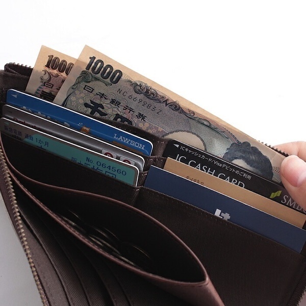 【本革で軽量】メッシュ型押し 姫路レザー L字ファスナー長財布（日本製）