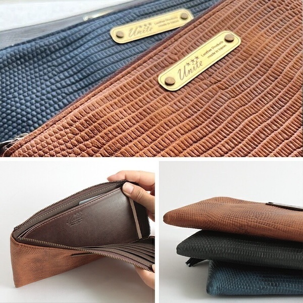 【本革で軽量】イグアナ型押し 姫路レザー L字ファスナー長財布（日本製）