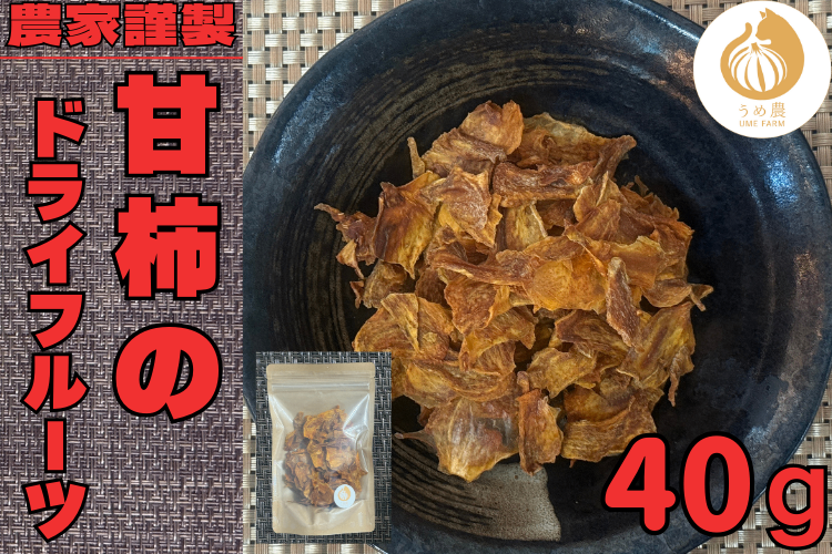 無添加ドライ甘柿　やさしい自然のスイーツ　40g
