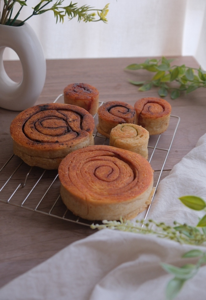 プレーンの生地のみ！ロール6コ🌱月2回発送🌱オーガニックニューヨークロール箱