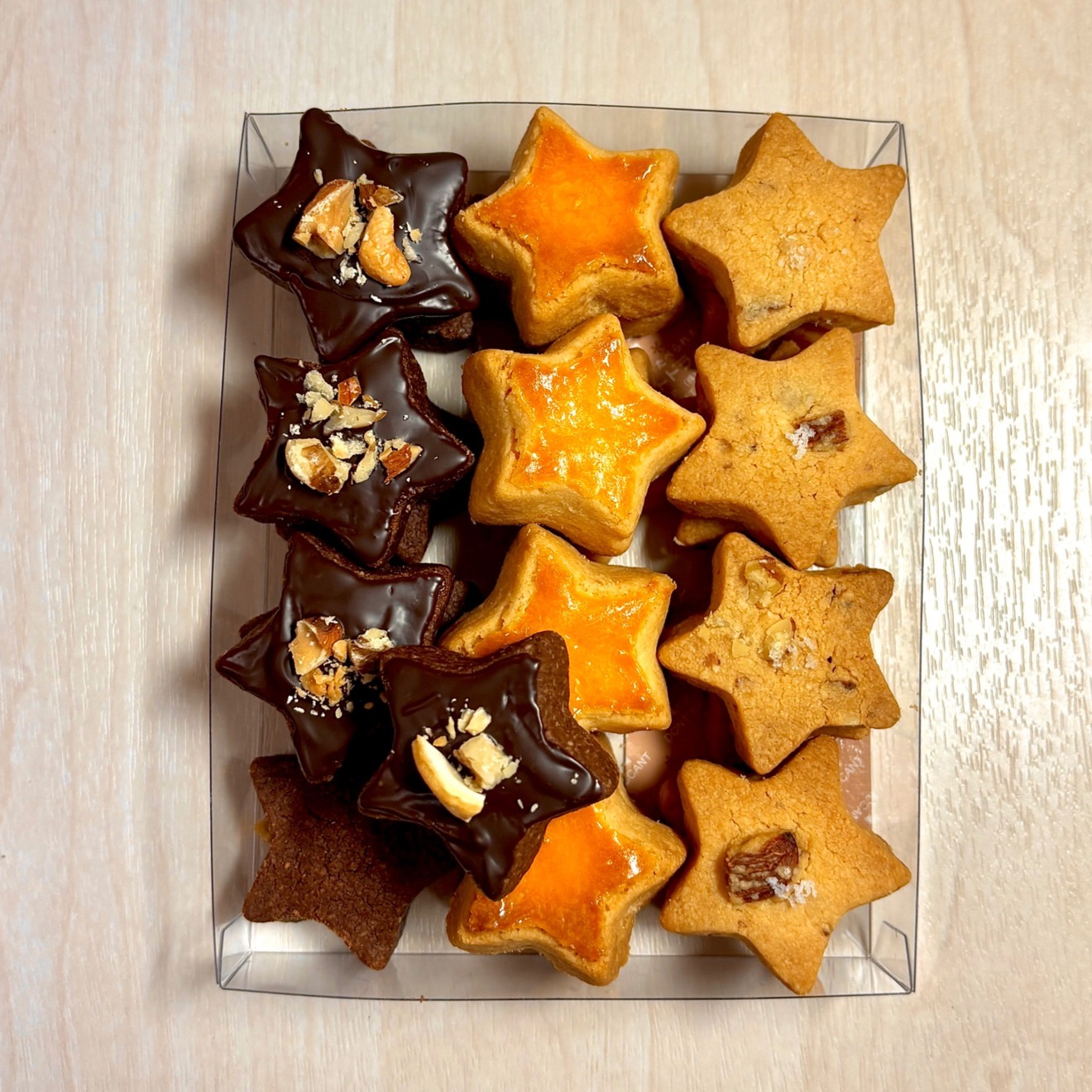 【普段のおやつにも】米粉100％ サクホロ食感 星型クッキー3種｜グルテンフリー・24枚