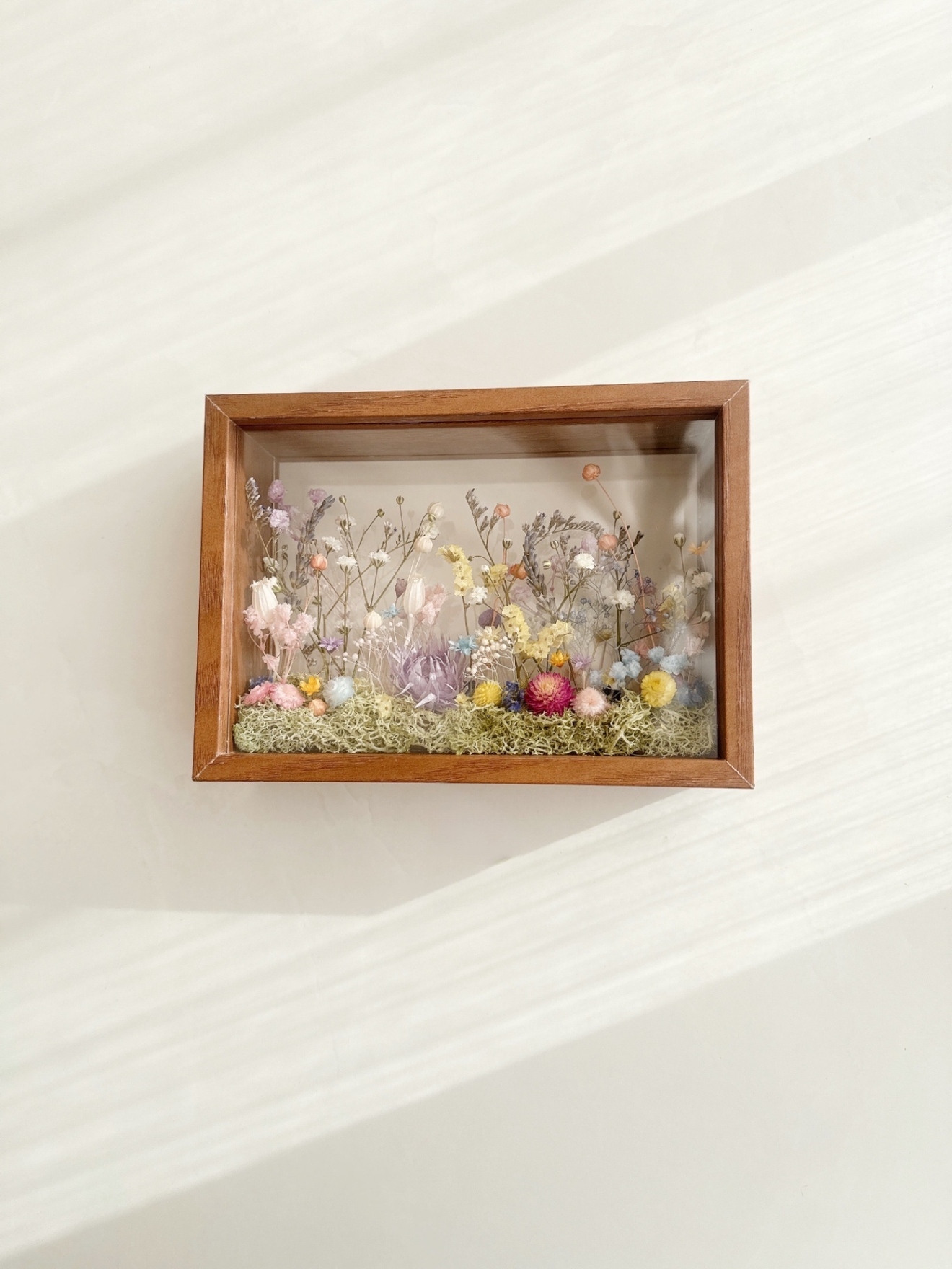 春のお花畑　フラワーボックス　贈り物　ギフト　プリザーブドフラワー　ドライフラワー　母の日ギフト