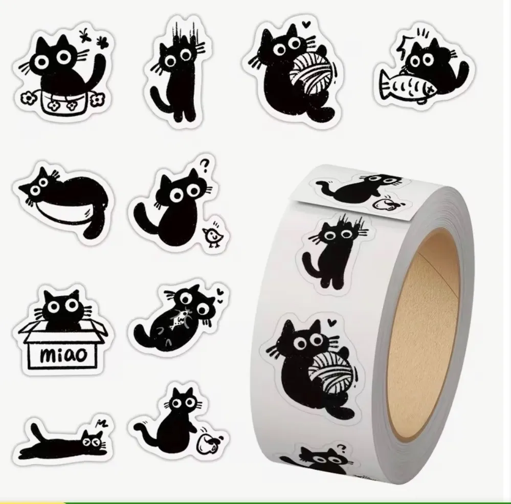 黒猫A  シール500
