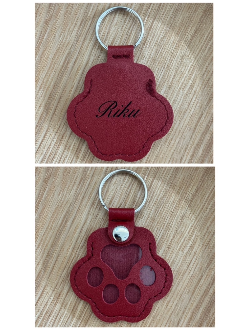 新色追加！【背面文字入れ無料】ワンちゃんネコちゃん　メモリアルキーホルダー🐾 
