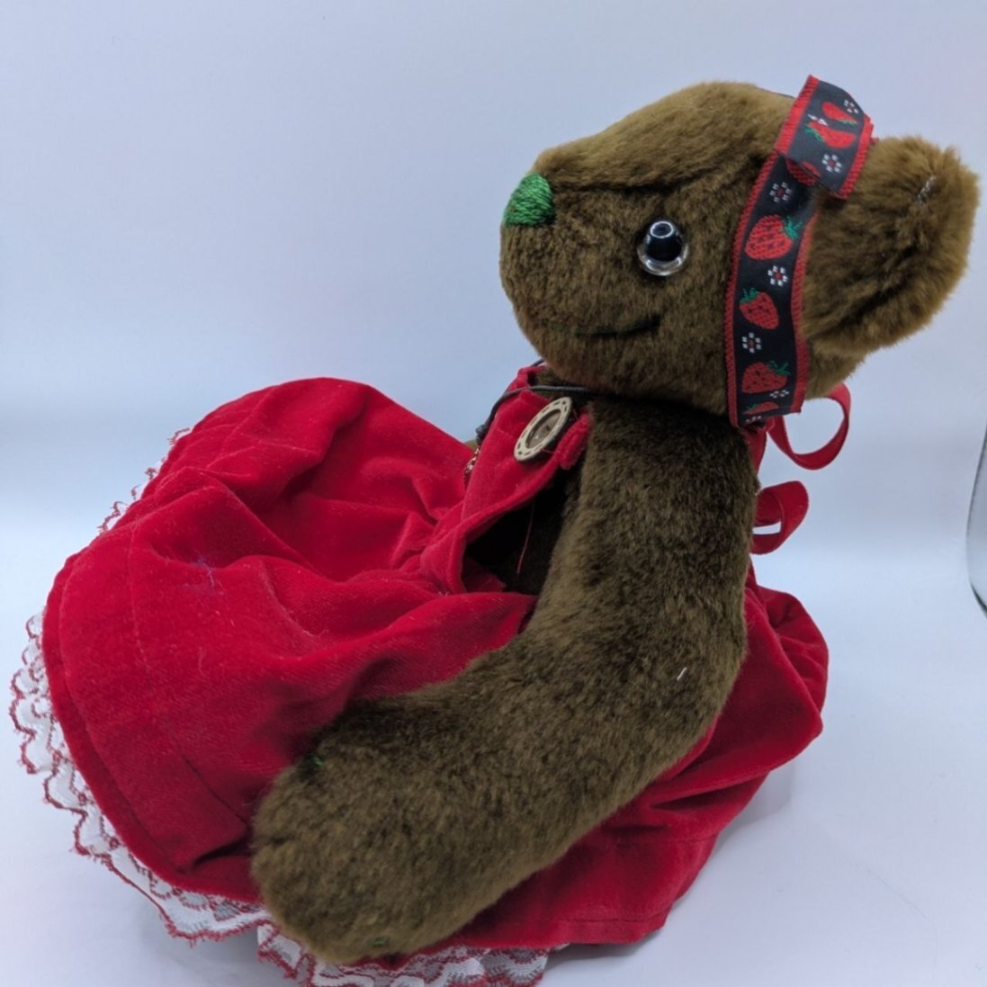 【b4】いちごちゃんテディベア（２８ｃｍ）