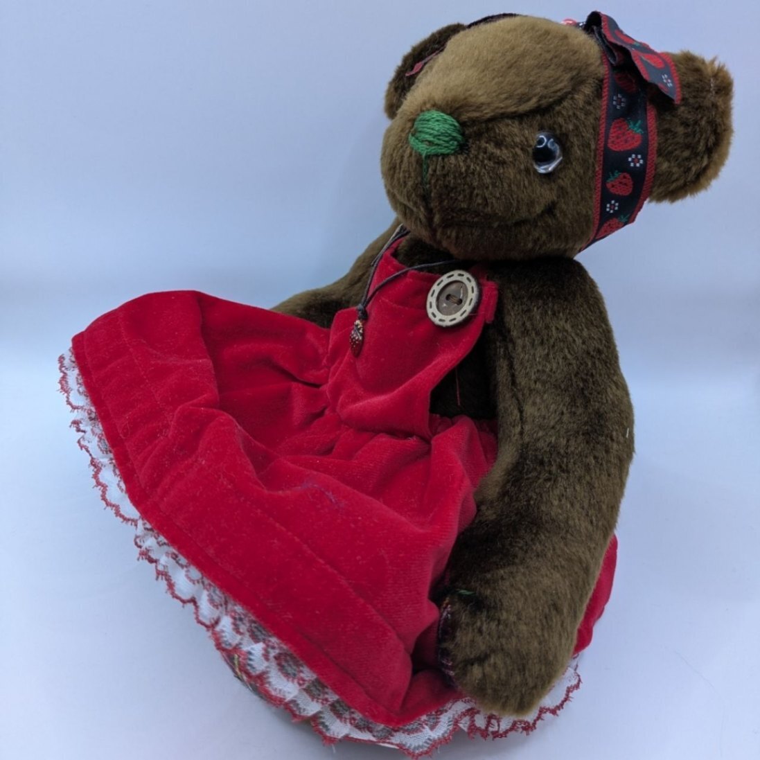 【b4】いちごちゃんテディベア（２８ｃｍ）