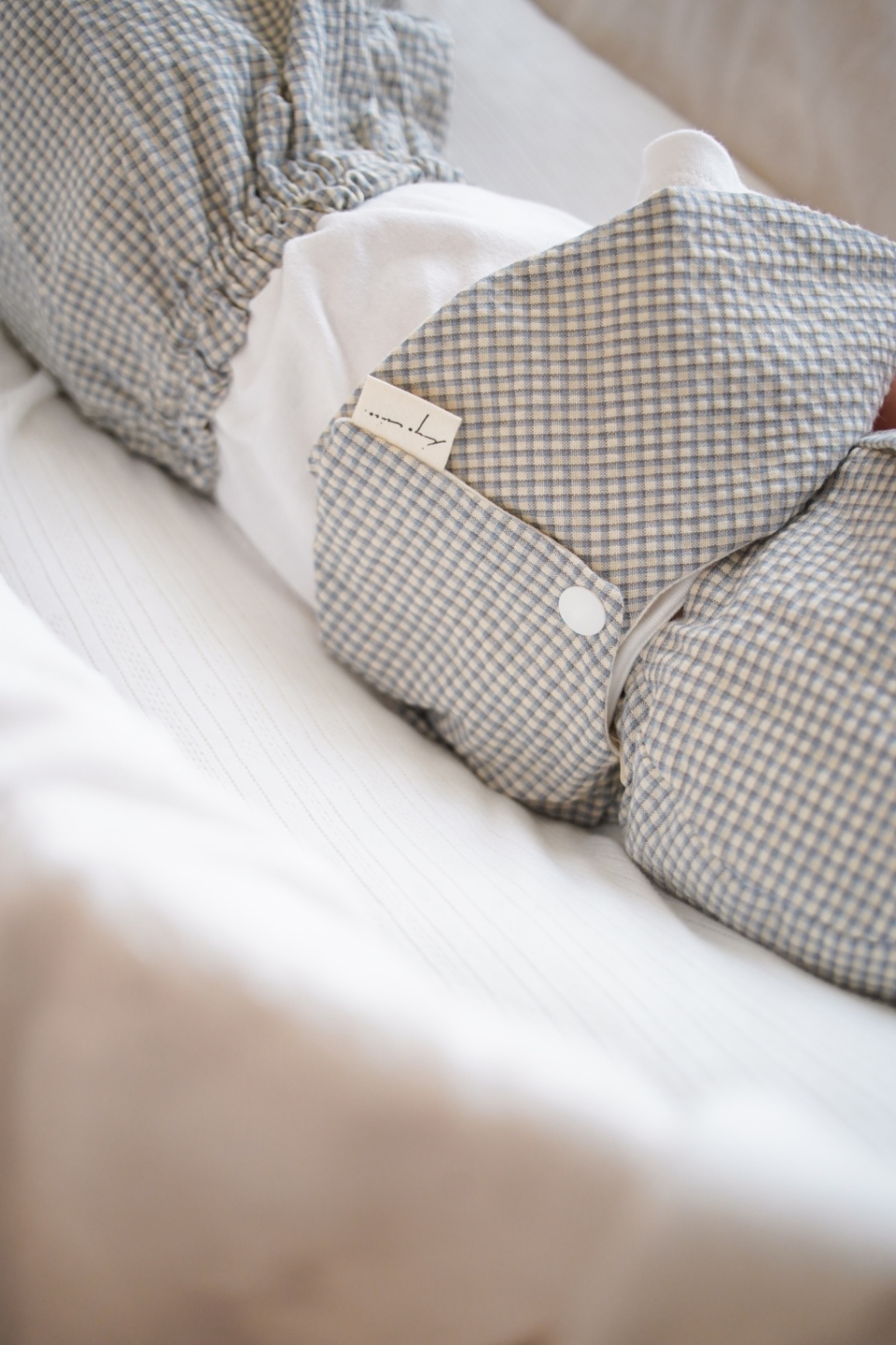 ベビースタイ　ブルーチェック