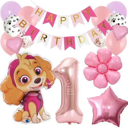 数字が選べる♪  スカイ パウ・パトロール  風船 誕生日 飾り付けセット バルーン