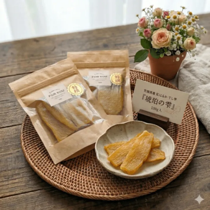 お試し✨『琥珀の雫』✨【もっちり特選品】新物 茨城県産 紅はるか  天日干し 干し芋100g×2袋