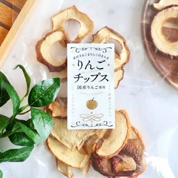 素材まるごと無添加【りんごチップス】３パック 国産りんご使用 ４０ｇ×2P