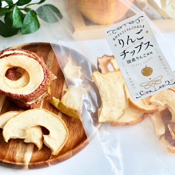 素材まるごと無添加【りんごチップス】３パック 国産りんご使用 ４０ｇ×2P