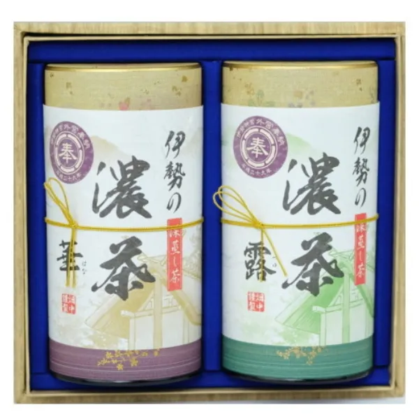 【伊勢神宮奉納茶】華・露 詰め合わせ 深蒸し煎茶 150g×2缶 三重県産【贈答・手土産に】