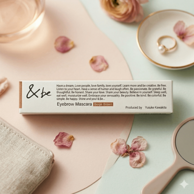 &be (アンドビー) アイブロウマスカラ   眉マスカラ　6.0g /ベージュブラウン