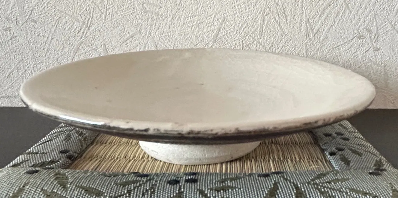 丸皿(ベンガラ) 小皿 皿 器 陶器 和食器 受賞作家 手作り 一点物 ㉟