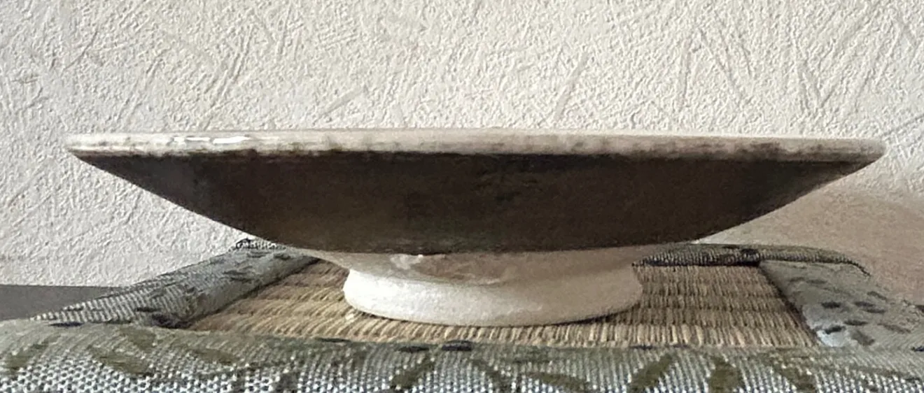 丸皿(ベンガラ) 小皿 皿 器 陶器 和食器 受賞作家 手作り 一点物 ㉟