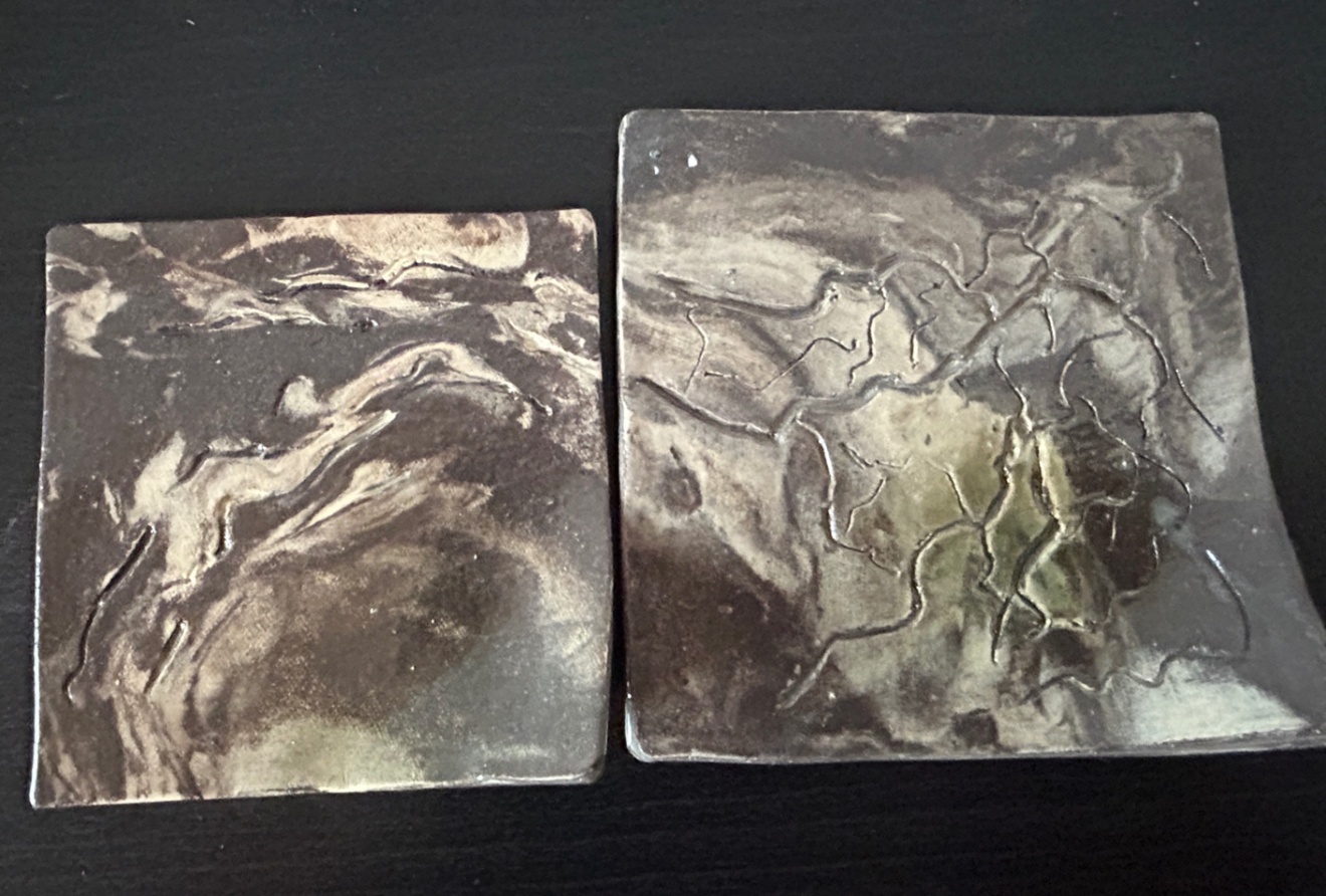 ㉞ 角皿(マーブル) 四角皿 皿 器 陶器 和食器