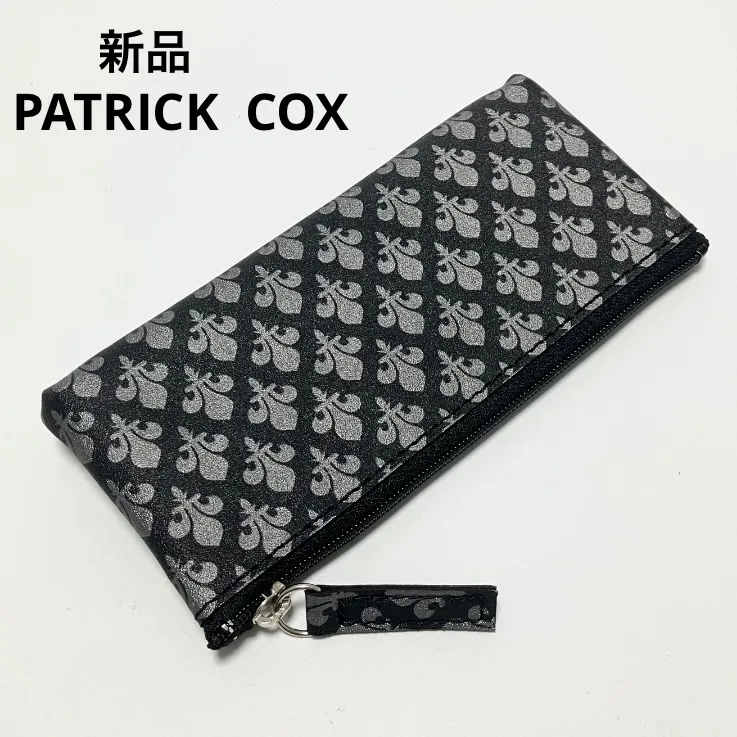 新品 パトリックコックス PATRICK COX ポーチ 小物入れ グレー メンズ レディース
