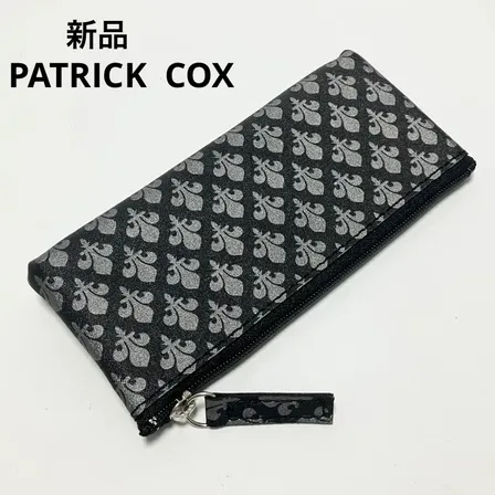 新品 パトリックコックス PATRICK COX ポーチ 小物入れ グレー メンズ レディース
