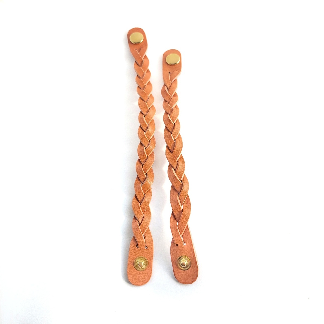 親子でお揃い本革ブレスレッド・ぬいぐるみチョーカー　栃木レザー　ベージュ