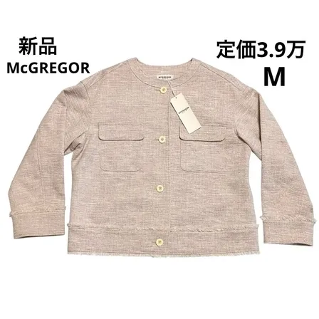 新品 マックレガー McGREGOR ツイードジャケット ジャケット レディース M ピンク