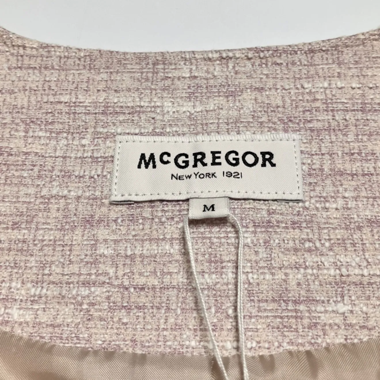 新品 マックレガー McGREGOR ツイードジャケット ジャケット レディース M ピンク
