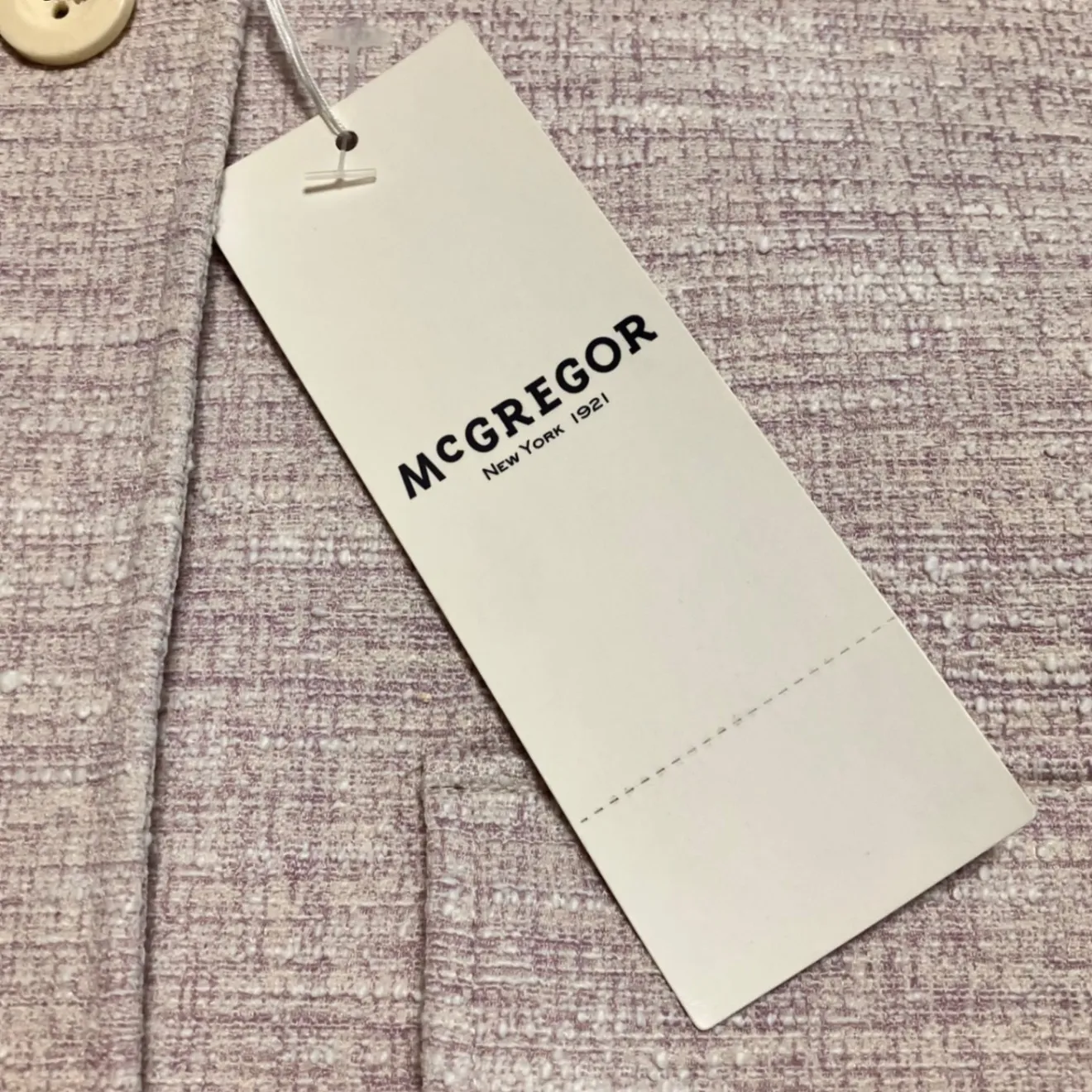 新品 マックレガー McGREGOR ツイードジャケット ジャケット レディース M ピンク