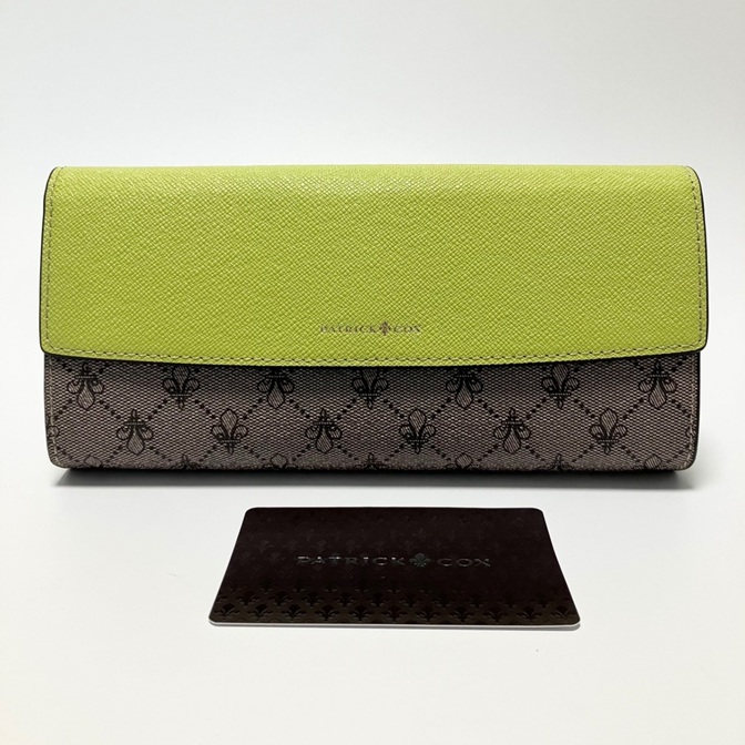 未使用 パトリックコックス 長財布 財布 レディース ライムグリーン レディース PXLW7LT1
