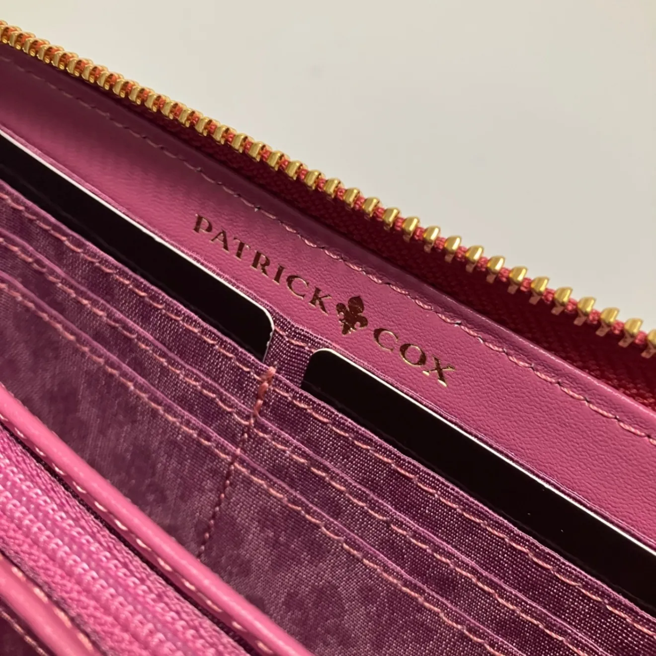 未使用 パトリックコックス 長財布 財布 レディース ピンク 本革 レザー PXLWCDT2
