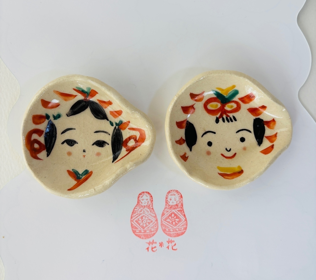 【こけし豆皿箸置き】こけし発祥の地、宮城県でつくってます